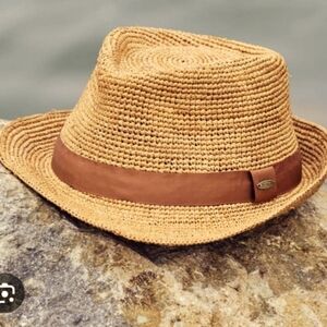 Scala coba fidora hat hand crotcheted excellent quality